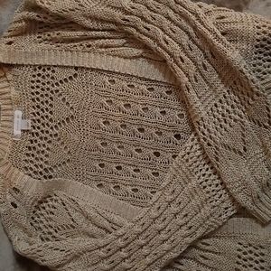 Long Tan Cardigan (Large)